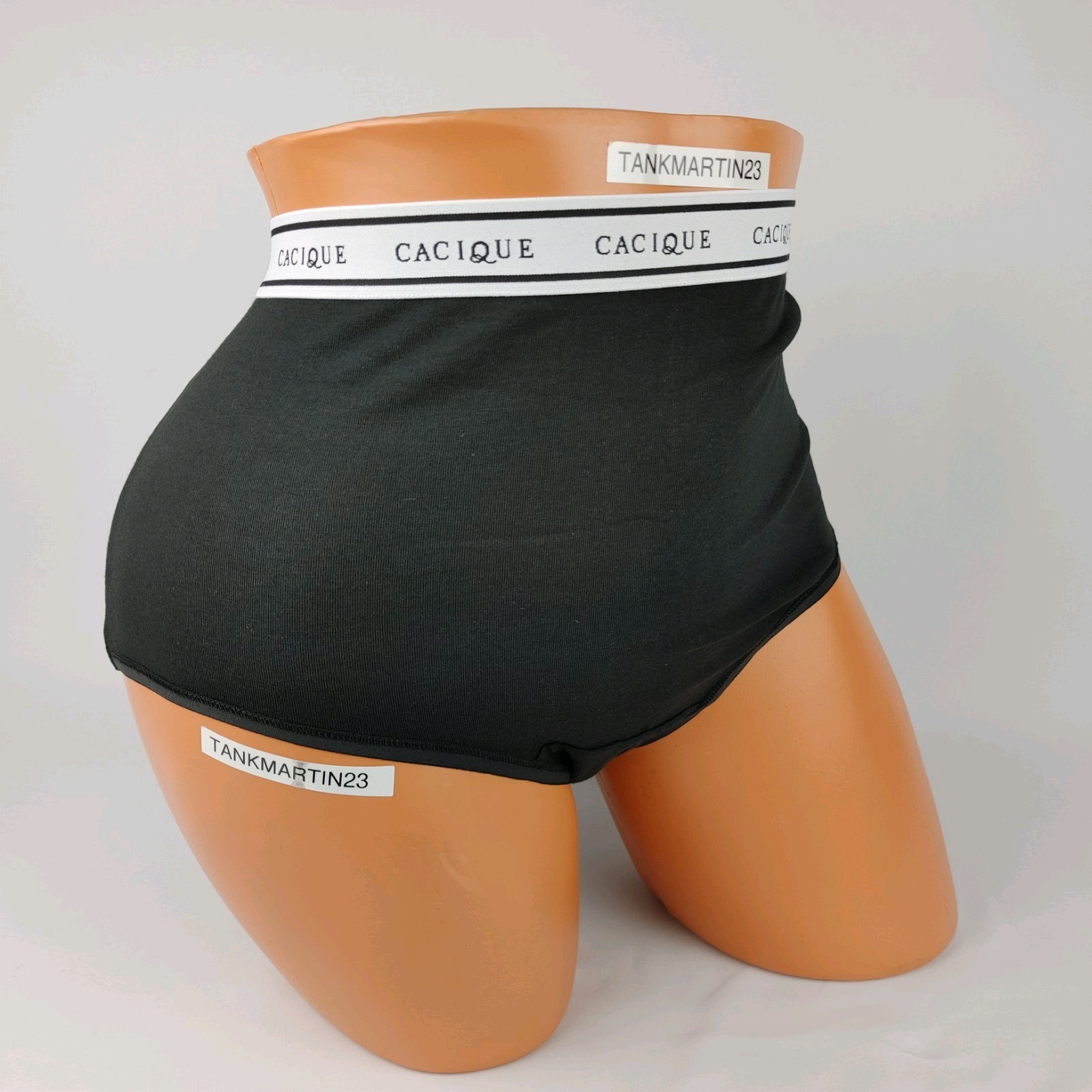 NWT LANE BRYANT CACIQUE PLUS 14/16 COTTON FULL BRIEF PANTY SOLID BLACK
