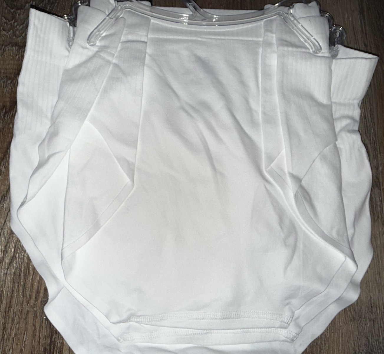 Bali ~ 3-Pair Womens Seamless Brief Underwear Panties Nylon Blend White ~ M
