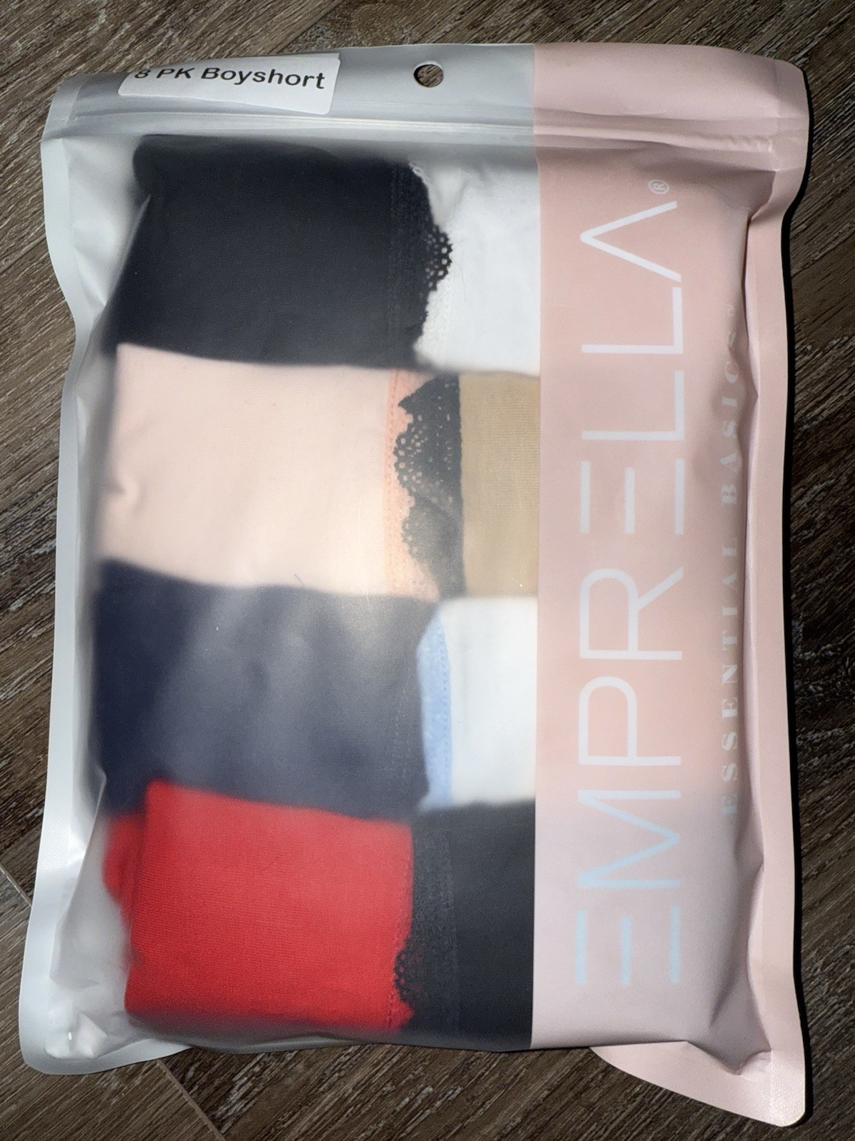 Emprella ~ 8-Pair Women’s Boyshort Underwear Cotton Blend Multicolor ~ XL