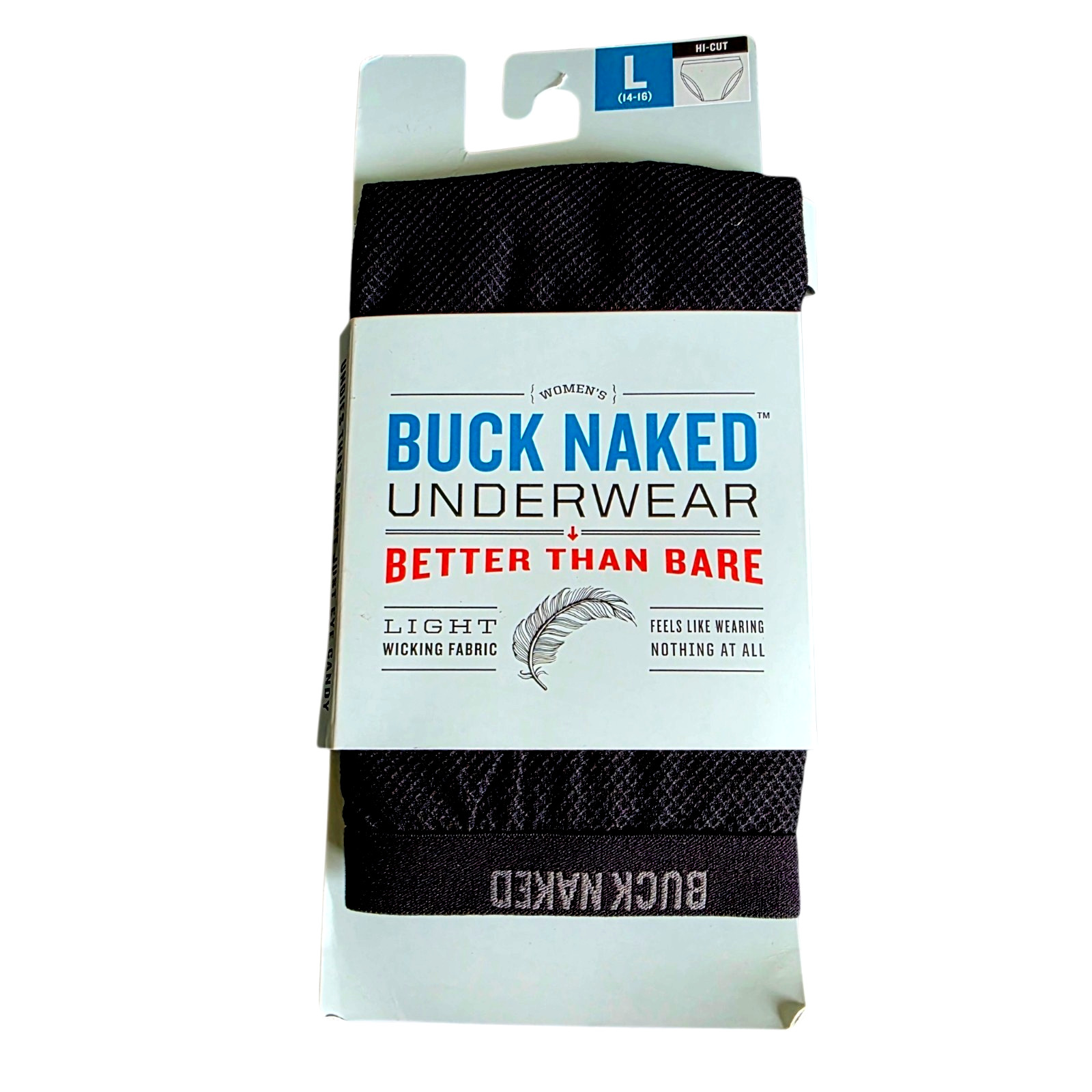 Duluth Trading Buck Naked Women’s Hi-Cut Briefs Black Size L 14-16 New