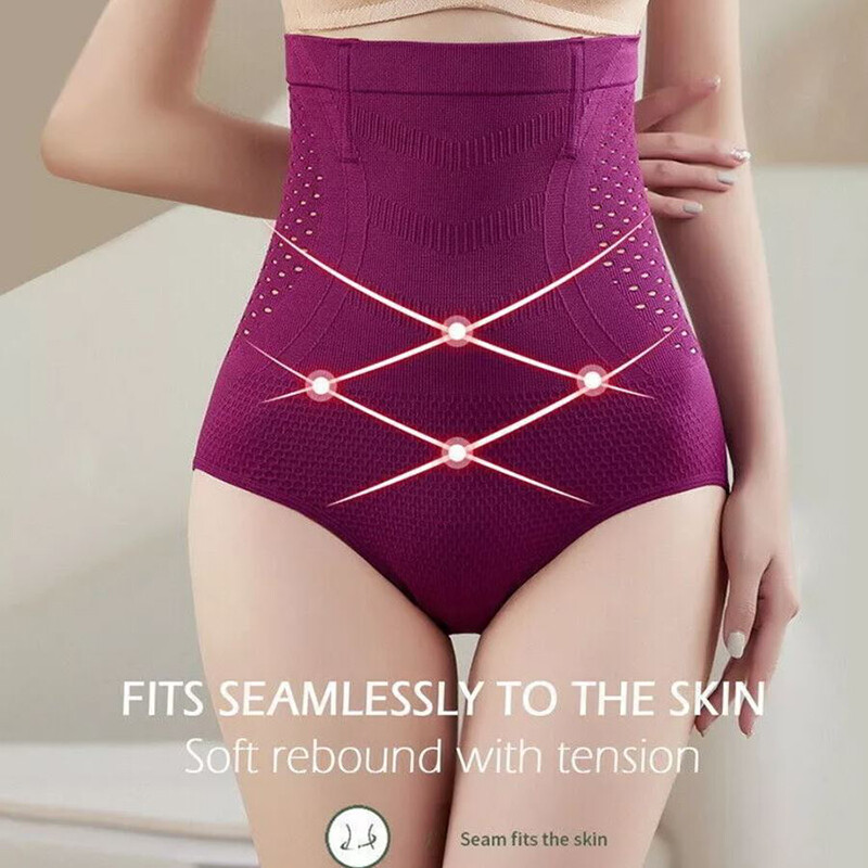 4pack Lot Women Tummy Control Body Shaper Panties High Waist Shapewear Underwear