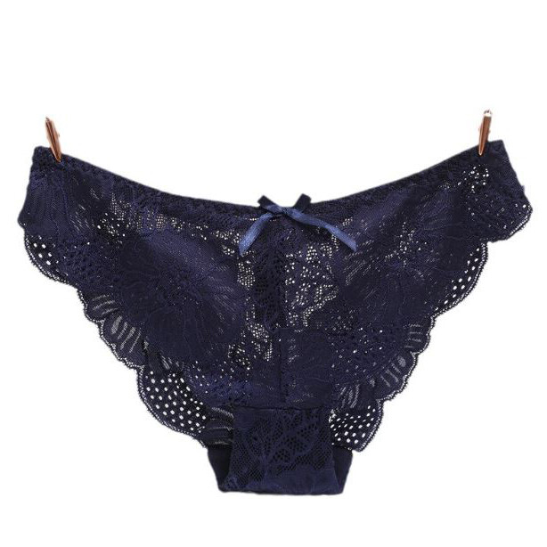 4 Pack Lot Sexy Womens See Through Lace Panties Briefs French Underwear Lingerie