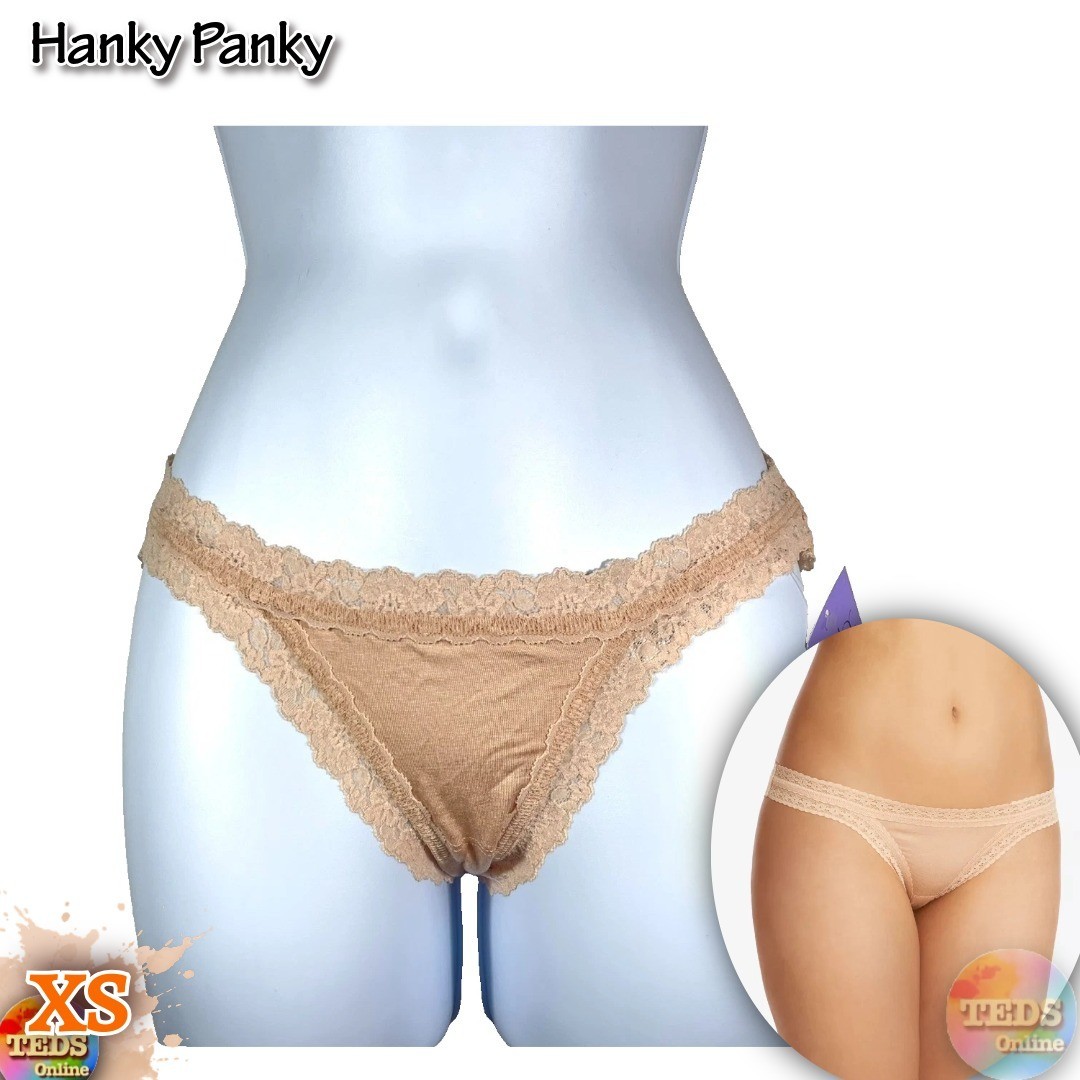 NWT 1-Pack Hanky Panky Wome’s XS DreamEase Brazilian Bikini 632104 Chai $29