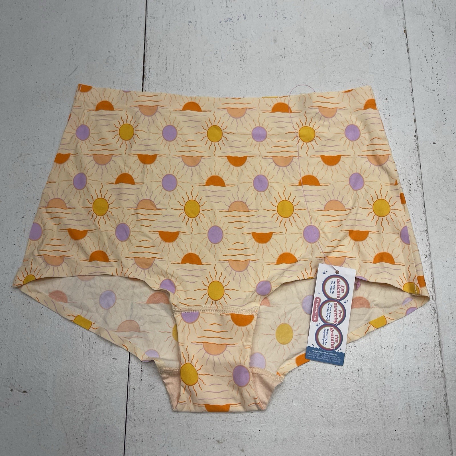 Cheek Boss Sunrise Printed High Waisted Boyshort Underwear Women’s Size Large