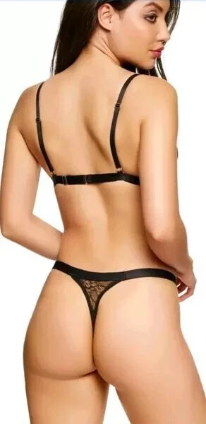 ann summers Grace Black Thong Large 16 18