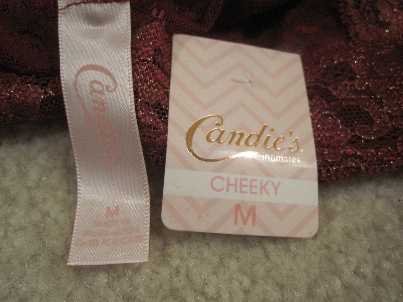 Candie’s ladies panties cheeky size 6 M candies new with tags