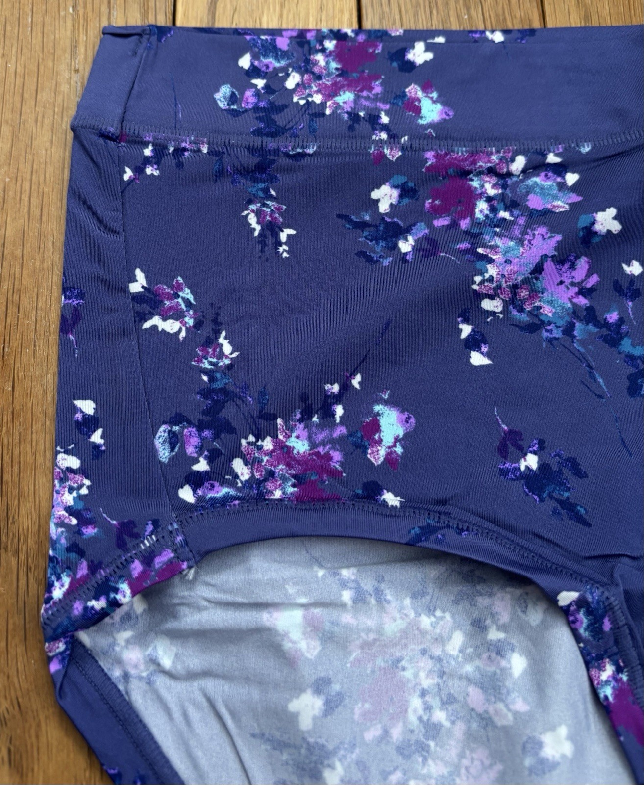 Plus Sz 18/20 Lane Bryant Cacique Comfort Bliss Full Brief Panty Violet Flower