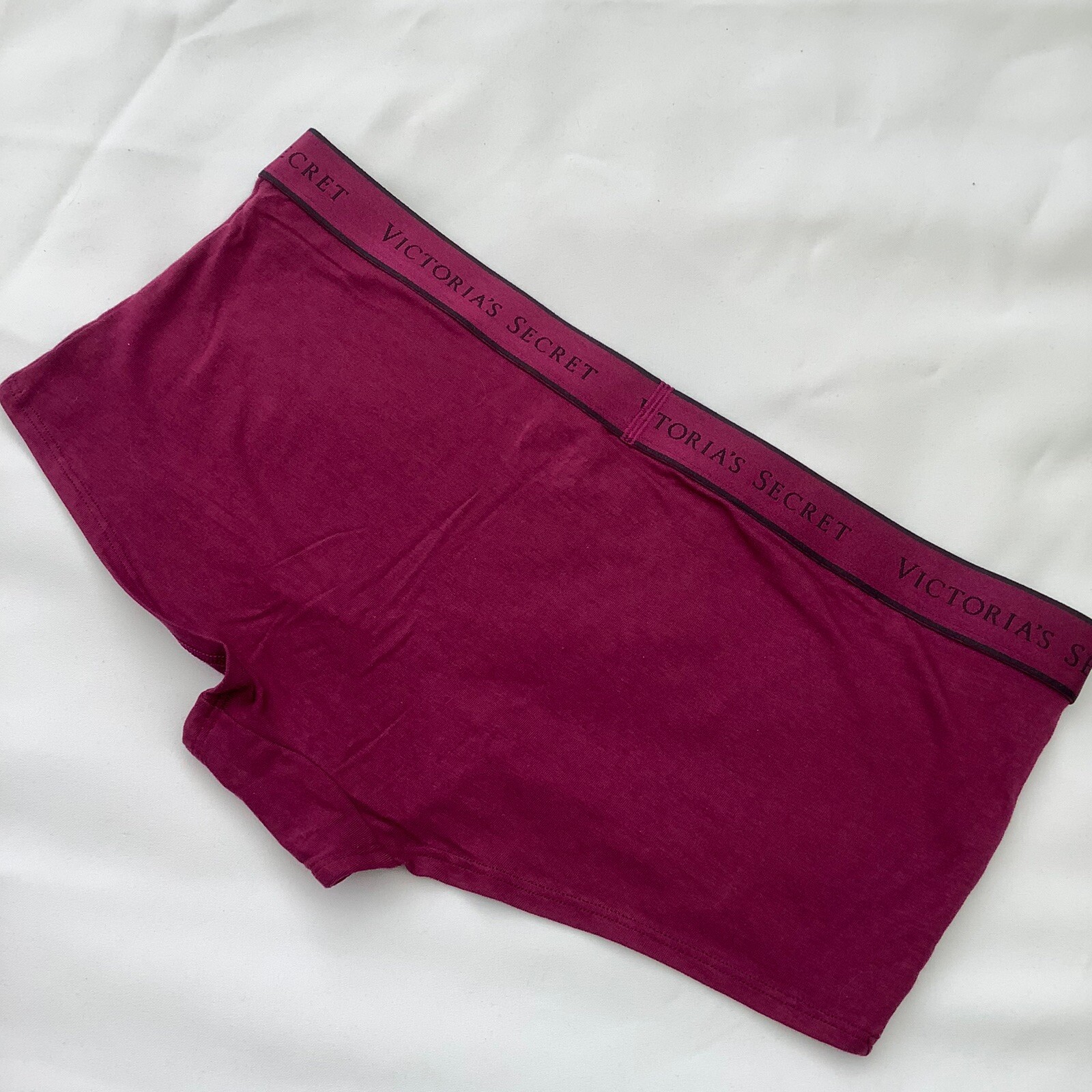 Victoria’s Secret Dark Pink Burgundy Purple Shortie Panties – Size L – BNWT