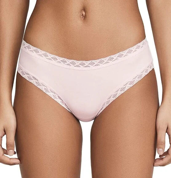 Natori Blushing Pink Bliss Cotton Girl Brief Women’s Size Small L128756