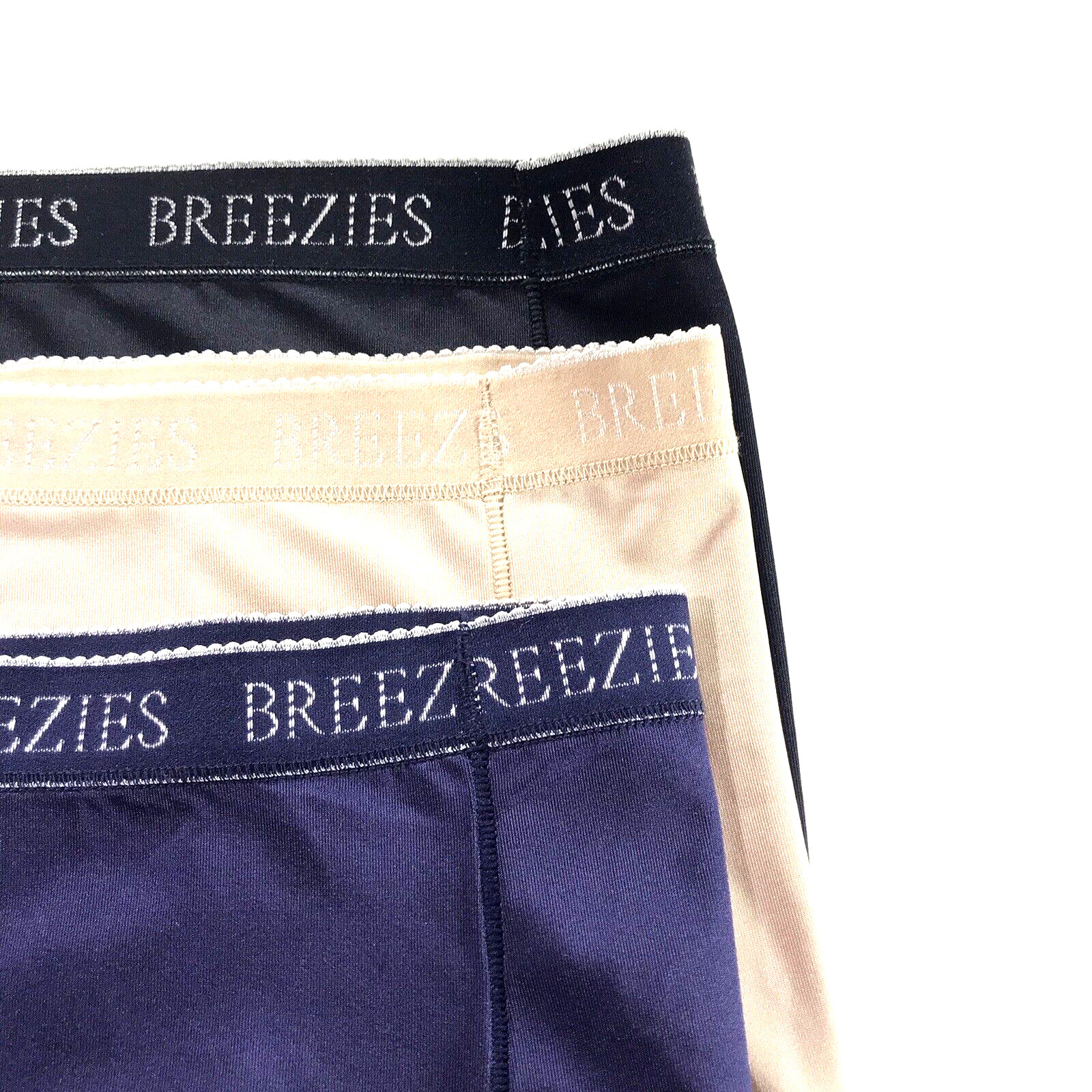 Breezies – Small – Nylon Microfiber Women’s Hi-Cut Brief-3 Pack-See Description