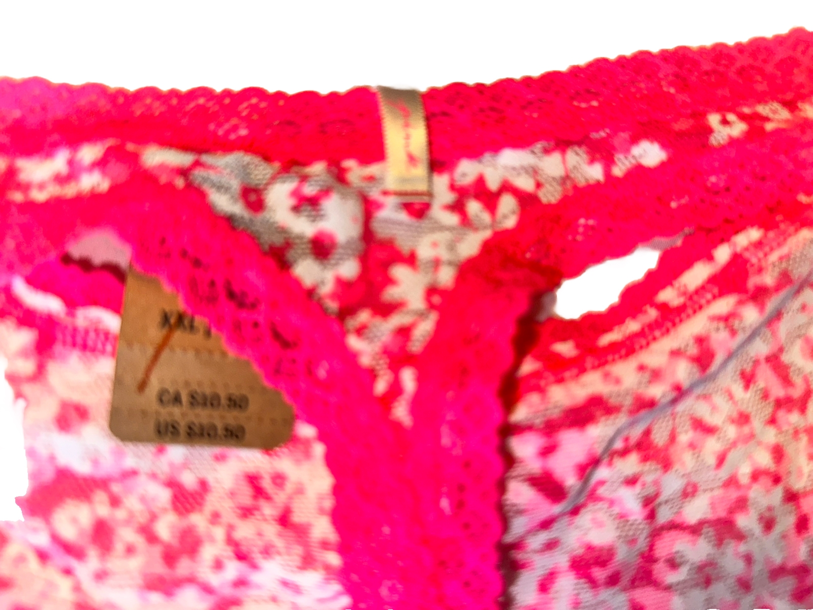 Victoria’s Secret PINK (2) Pair Size 2X Purple & Pinks Thong Panties