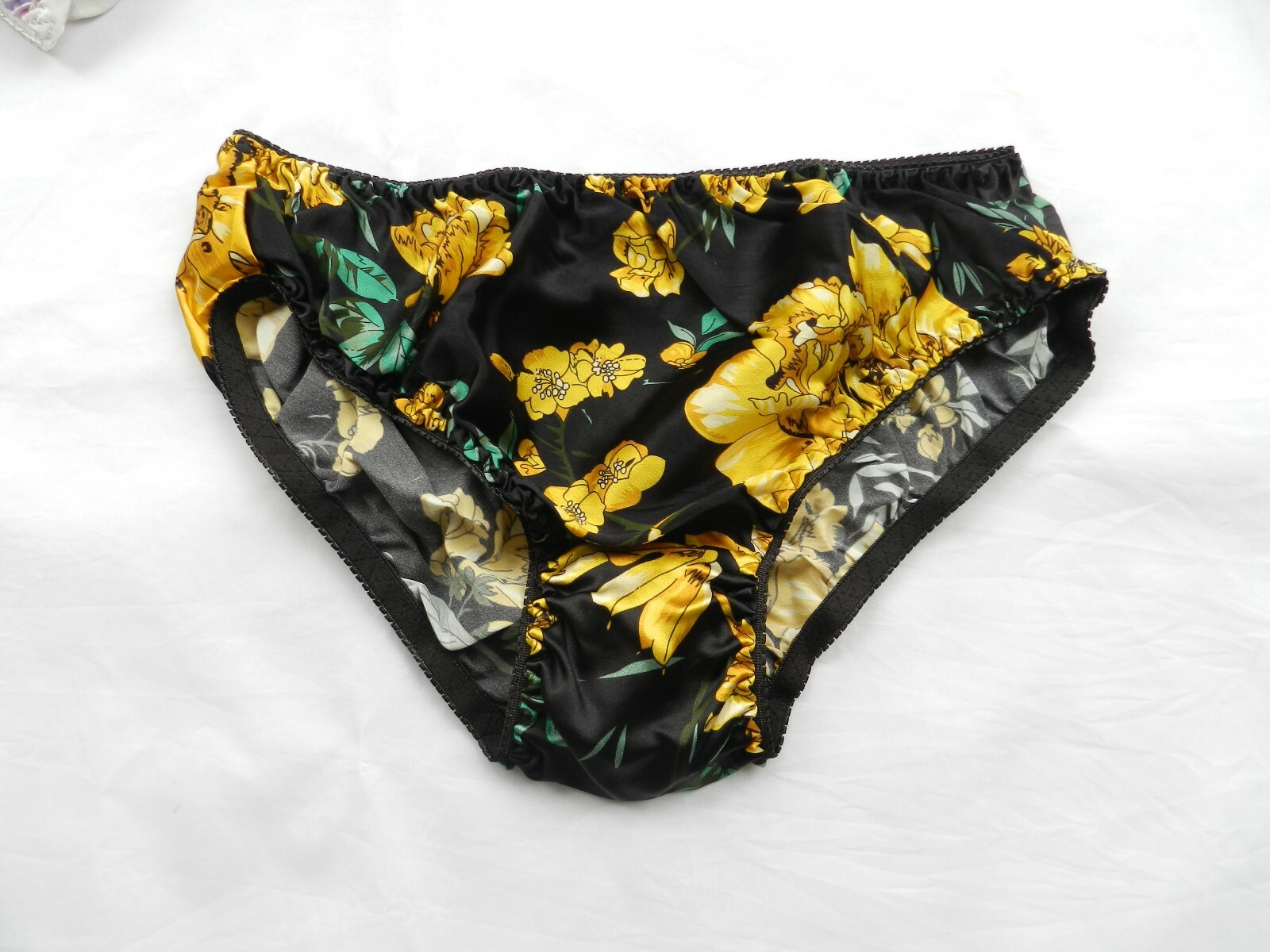6 Pieces 100% Pure Silk Pattern Women’s Bikini Panties Size M L XL 2XL 3XL