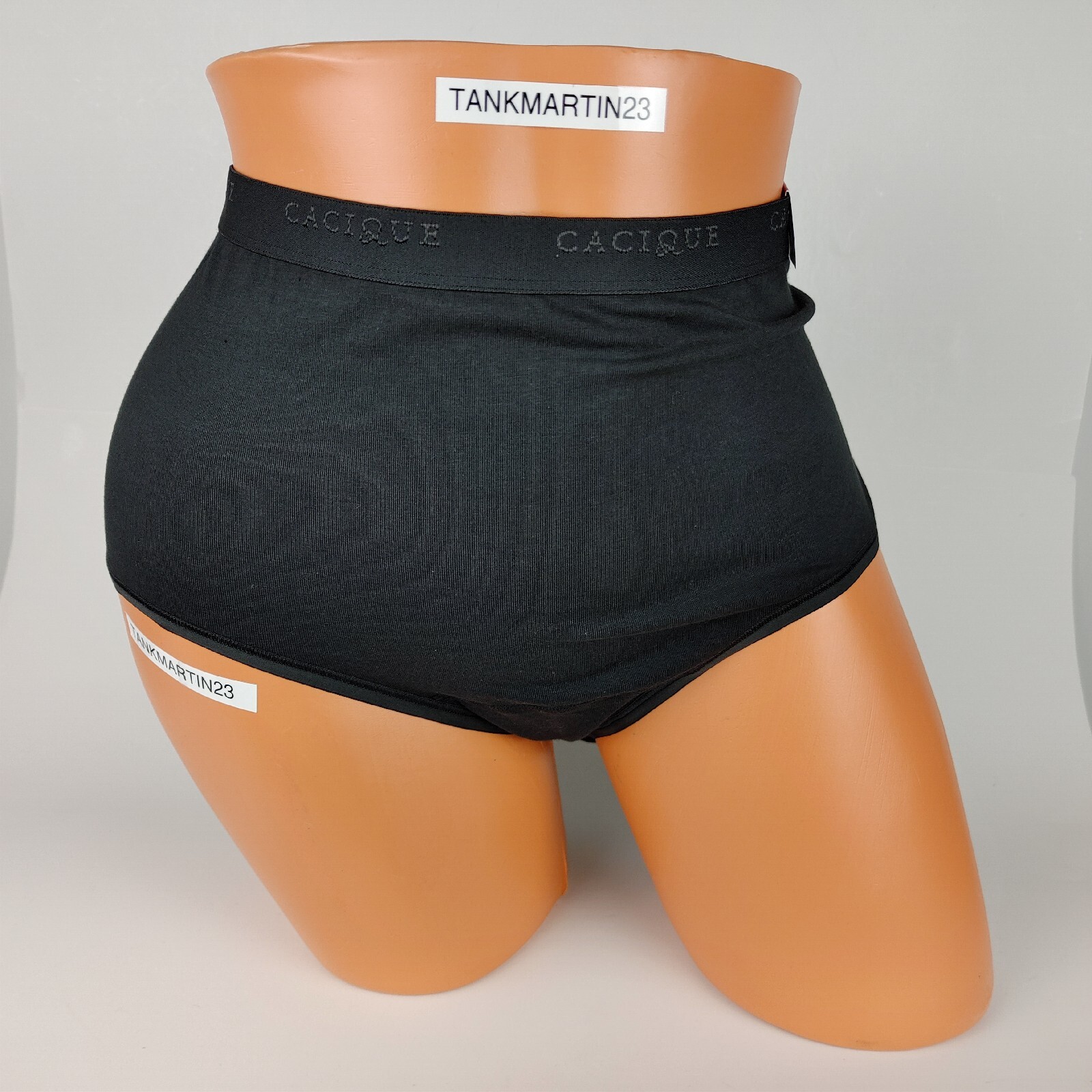 NWT LANE BRYANT CACIQUE PLUS 22/24 COTTON FULL BRIEF PANTY SOLID BLACK