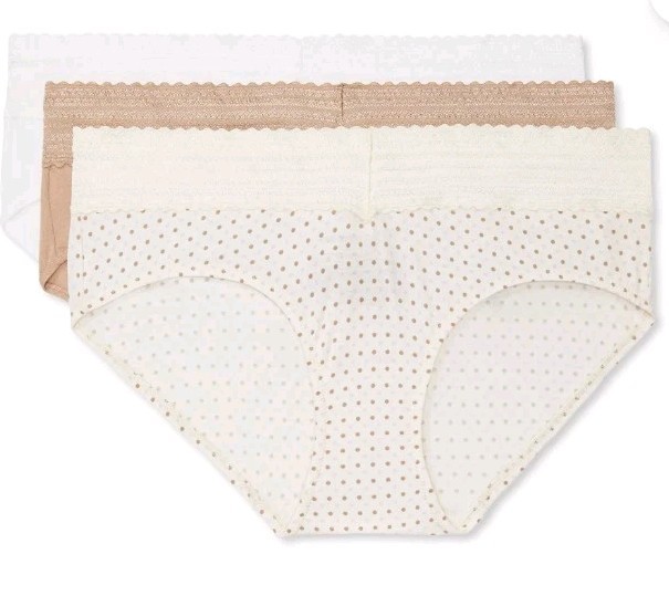 Warner’s Blissful Benefits XXL 2XL Cotton Lace Hipster Panties 6 PACK #214-4240