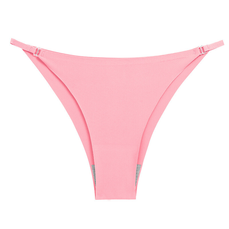 4 Pack Lot Sexy Womens High Cut Thong Panties Brief Low Rise Underwear Lingeries