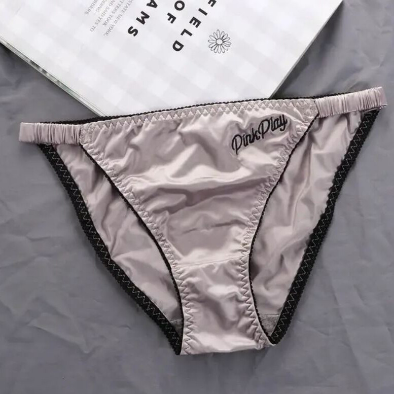 5PCS Lot Sexy Womens Silky Satin Panties String Bikini Underwear Brief Lingeries