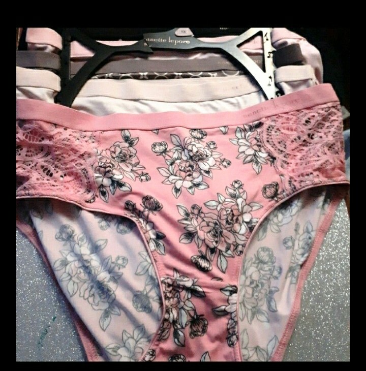 NANETTE LEPORE 5-Pack Women’s Size 1x Panties Multi colored/ Print Lace Trim