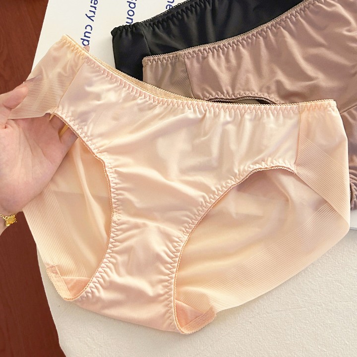 3 Pack Lot Sexy Womens Sheer Satin Panties Brief Underwear Lingeries Bikini Soft