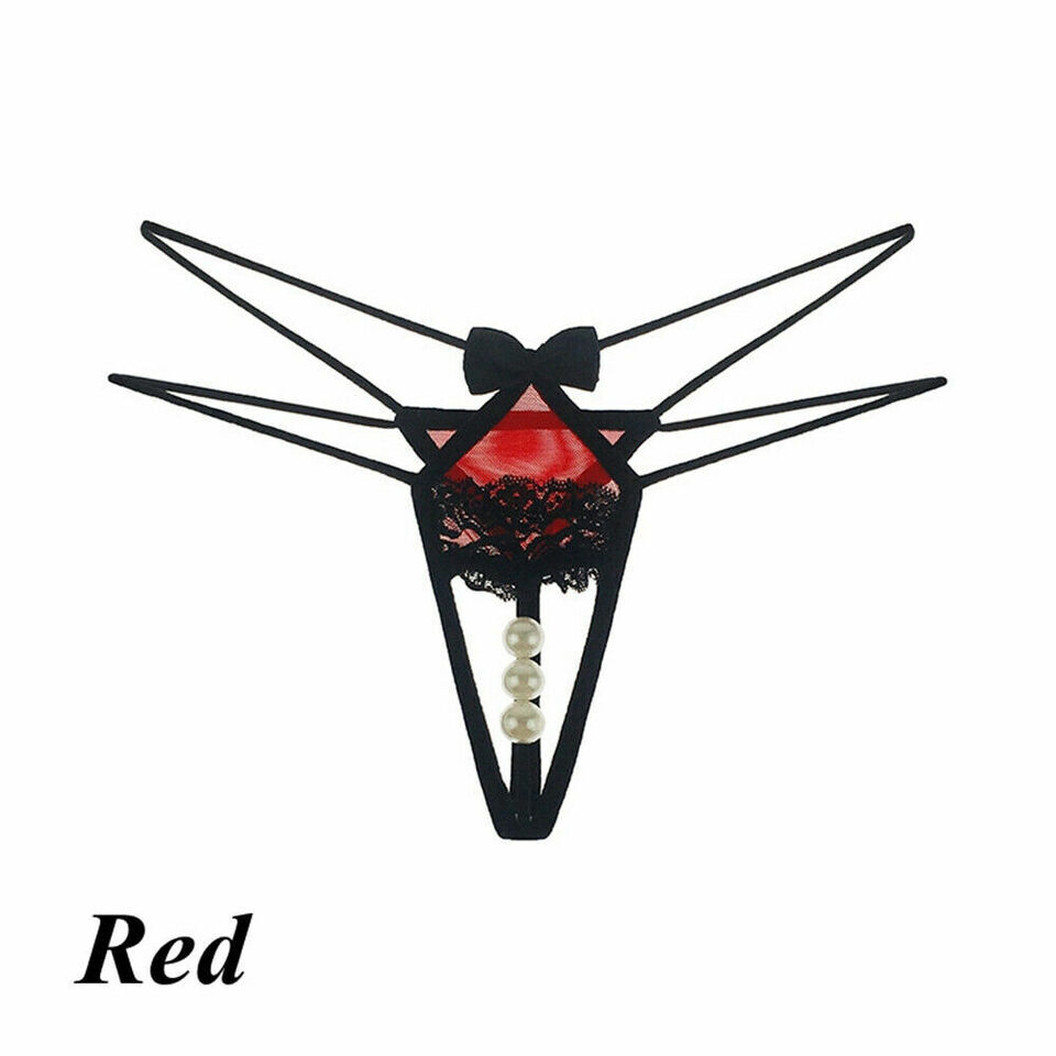 Sexy Women’s Lace Thongs G-string Panties Underwear Crotchles T-back Lingeries