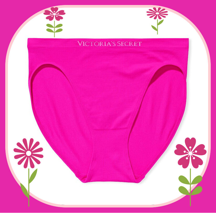 XXL Hot Pink SEAMLESS NOSHOW FULLBACK Victorias Secret HighLeg Waist Brief Panty