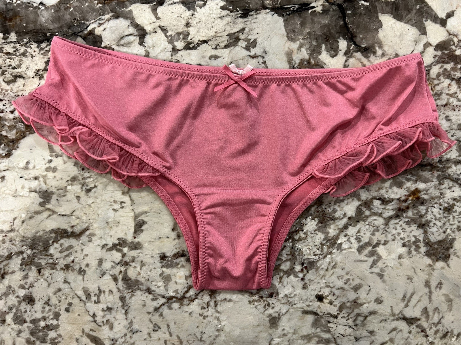 True Vintage Victoria’s Secret Sexy Little Things Satin Cheeky Panty Mermaid XS