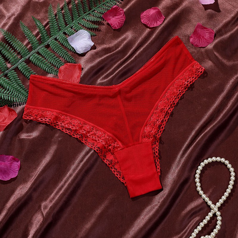 6 Pack Lot Sexy Womens See Through Sheer Panties Underwear V cut Briefs Lingerie