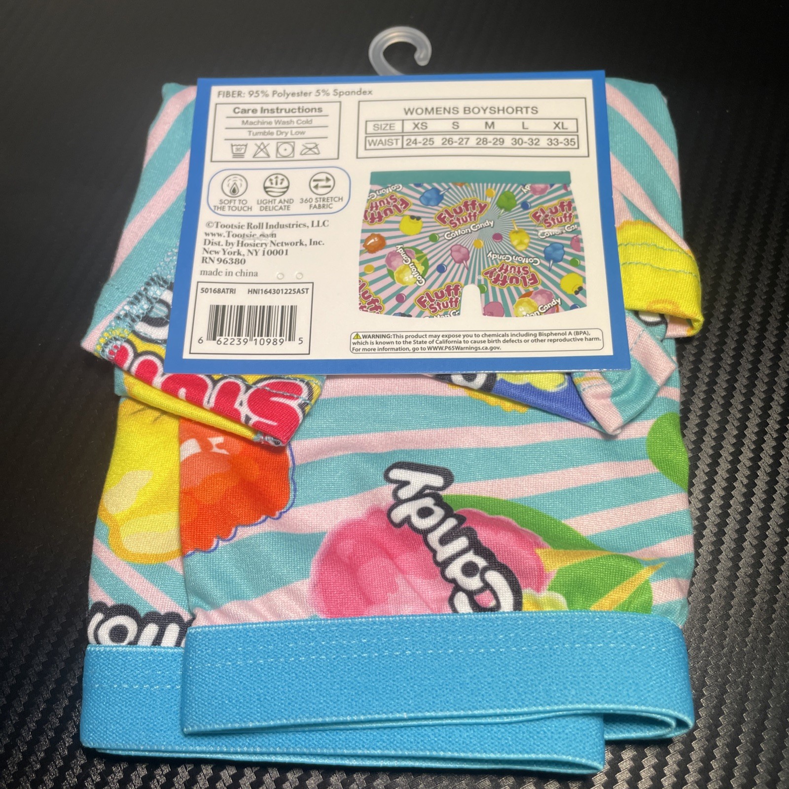 CHARMS Fluffy Stuff Cotton Candy Women’s Boy Short Sz L 30-32 New