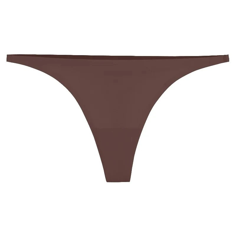 Women Ice Silk Seamless Panties Lingerie G-String Underwear Sexy Thin Band Thong