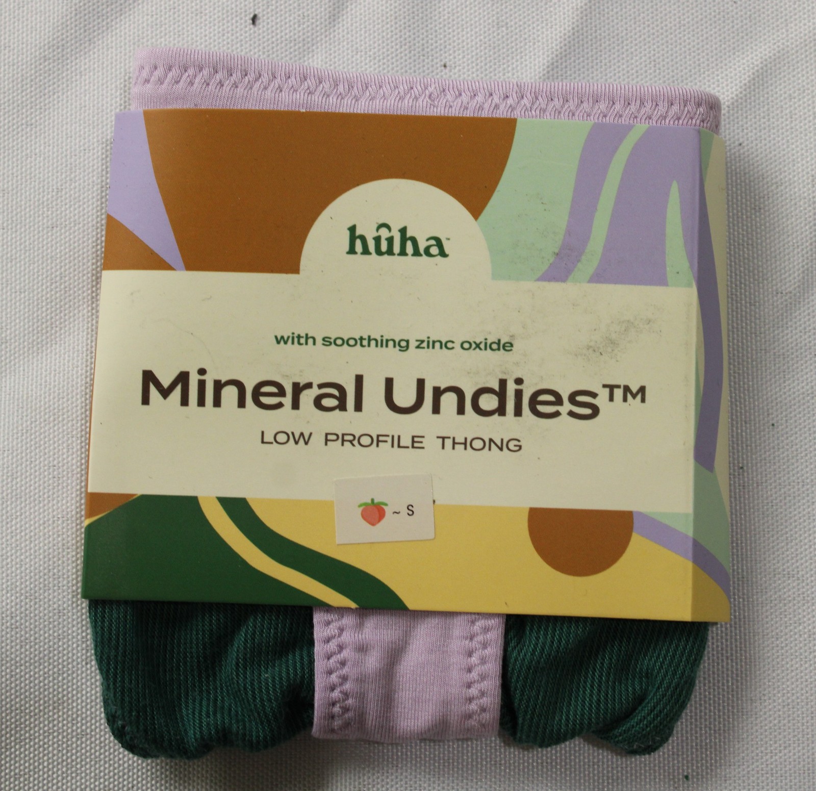Huha Womens Super Sleek Low Profile Low-Mid Rise Lined Thong NN7 Lilac Small NWT