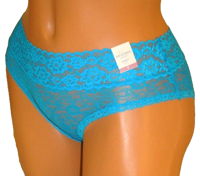Panties Lingerie Arizona Body Blue Lace Cheeky Small Adult Gift