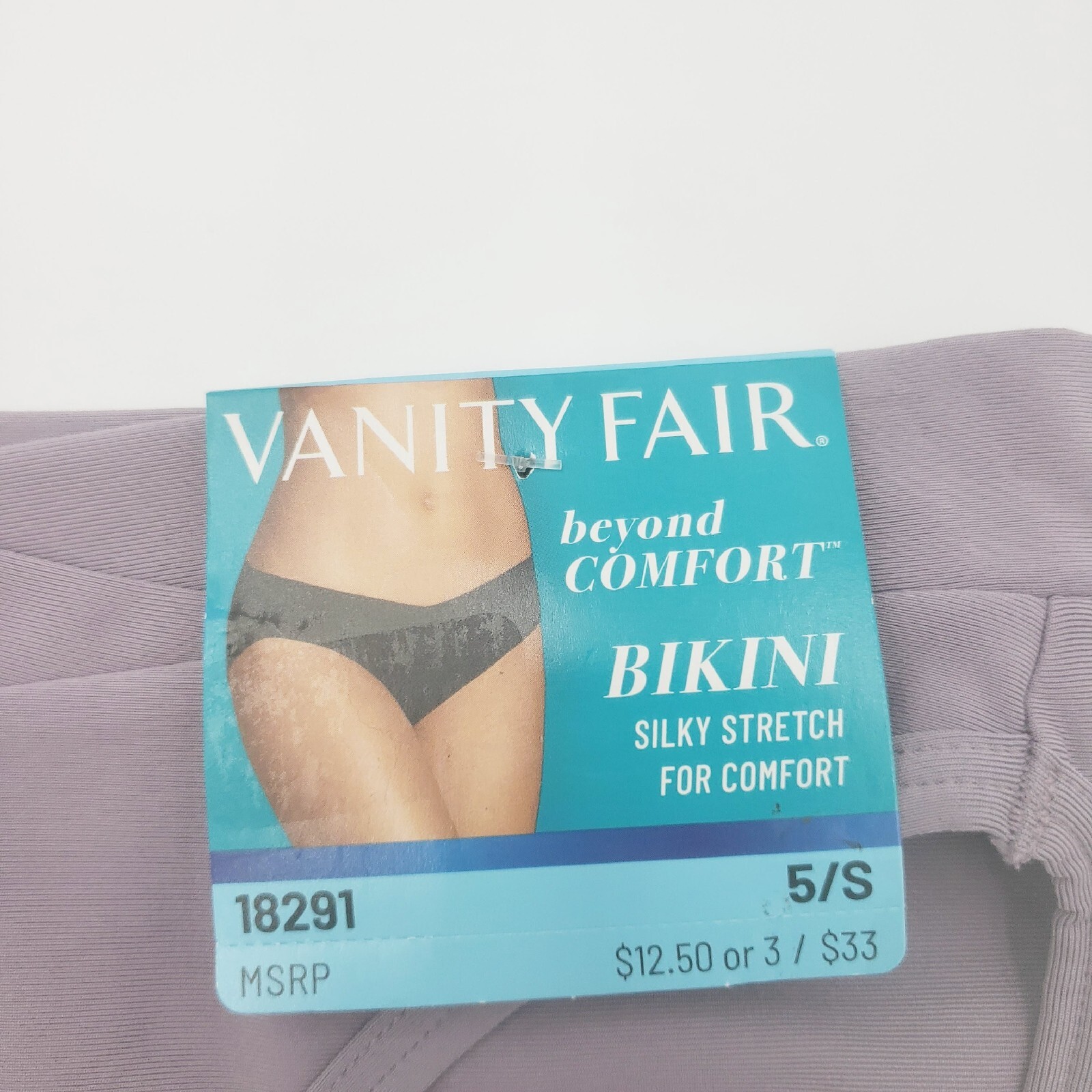 Vanity Fair Beyond Comfort Bikini 18291 Size 5/S Color Dusty Mauve New Tags