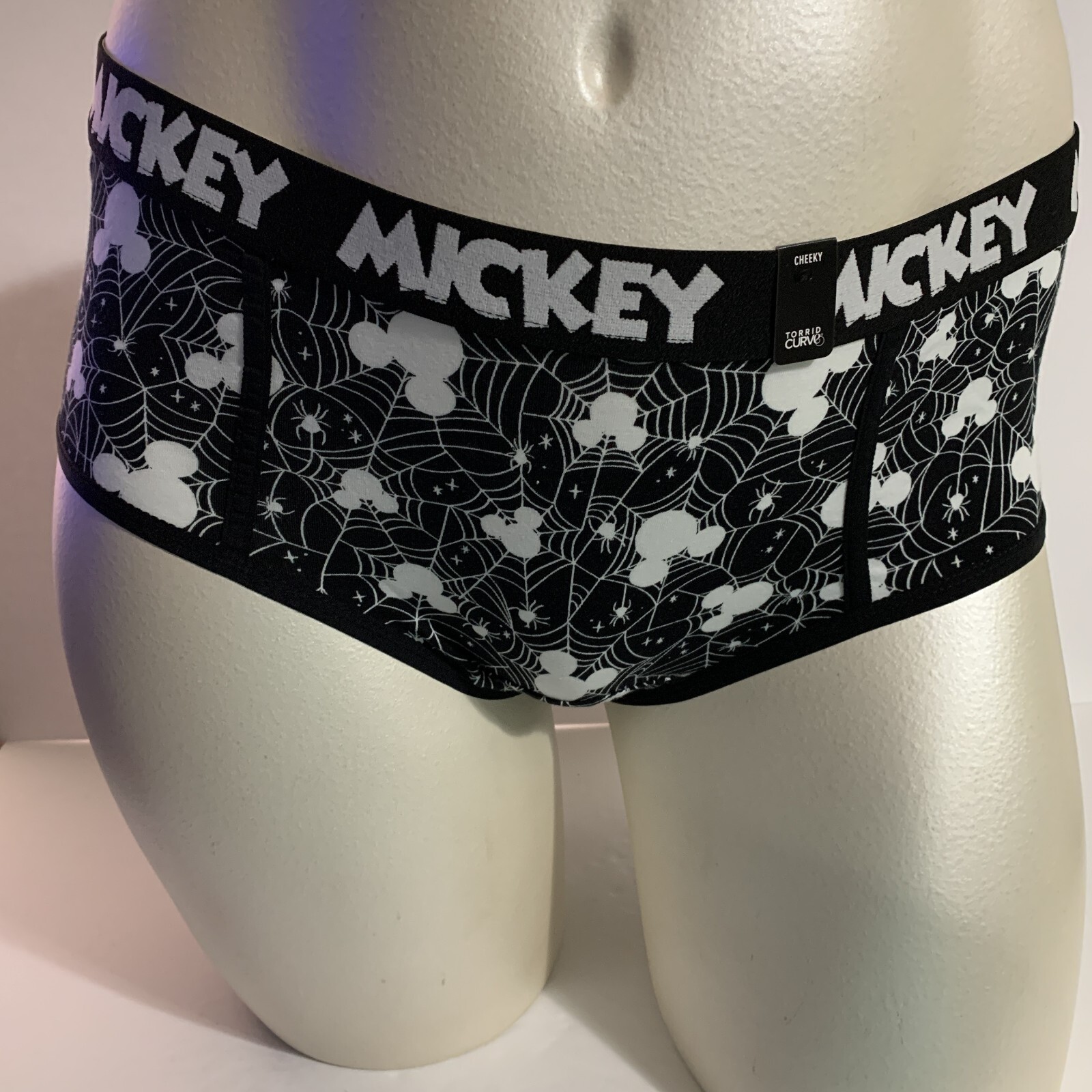 Torrid Cheeky Panties Underwear Halloween Mickey Mouse Spiderweb Plus 5 28