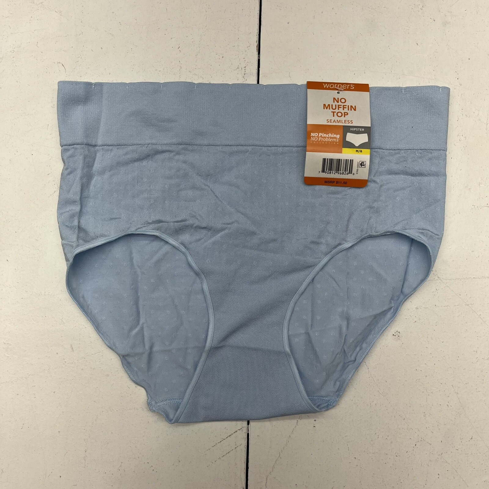 Warners Blue Seamless Hipster Panties Women’s Size Medium (6) NEW