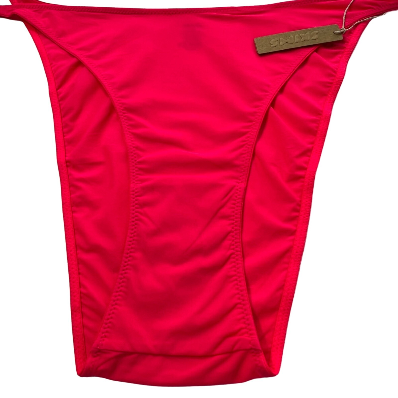 SKIMS Micro Cording V Cheeky Bikini Dark Pink 4X