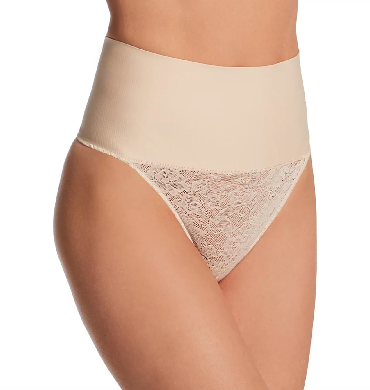 Maidenform Women’s Lace Tummy Control Shapewear, Underwear Thong, 2XL, NWT