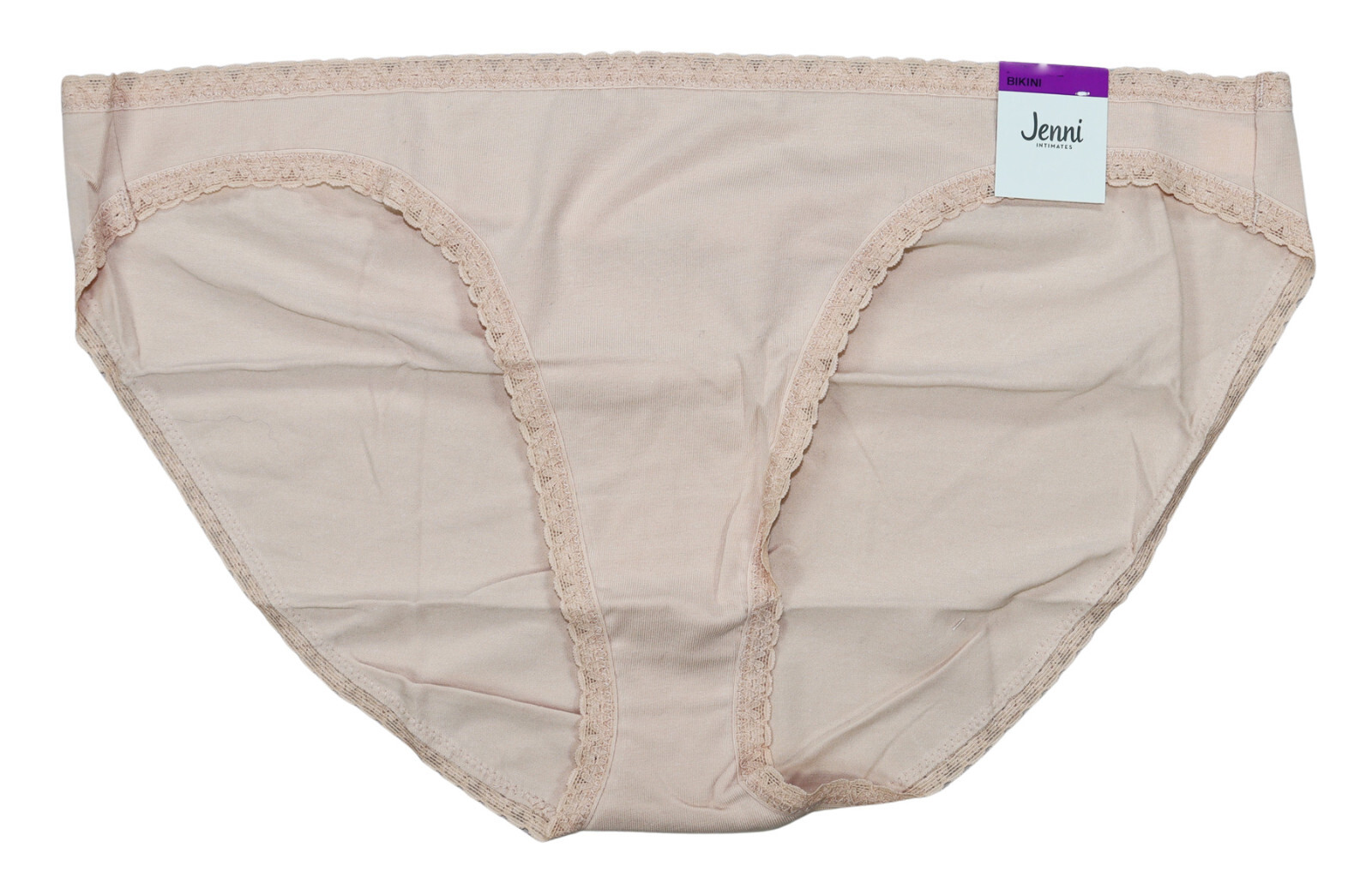 Jenni by Jennifer Moore Lace Trim Bikini Panty Solid Color Women’s Underwear NWT