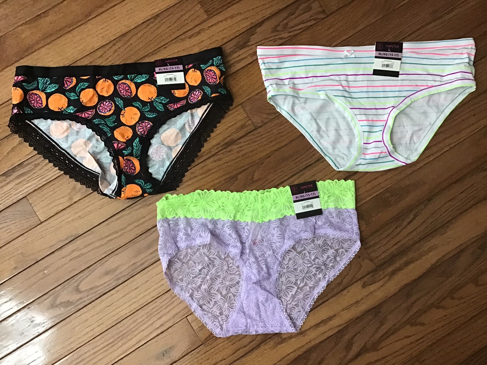 NWT NOBO No Boundaries Hipster Panties Size XL (LOT OF 3 Hipsters) (C27-3)