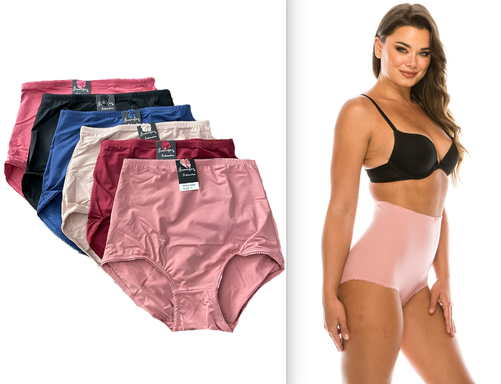 Women’s 2-6 Pack High Waist Cool Brief Underwear Girdle Panties S-5XL #69062