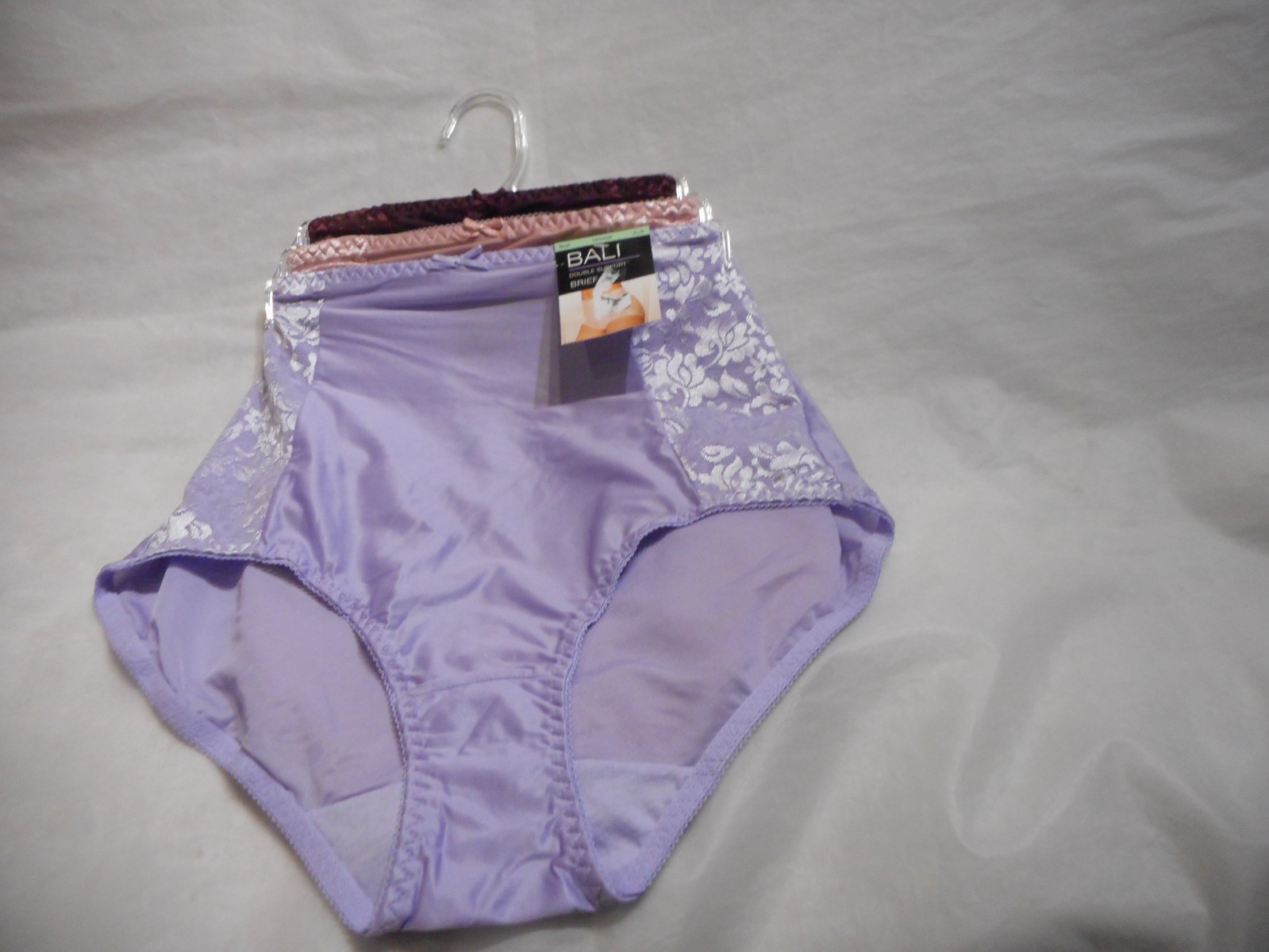 3 PK Bali Multicolor Double Support Brief Panty Medium,Large, XL & 2X/9