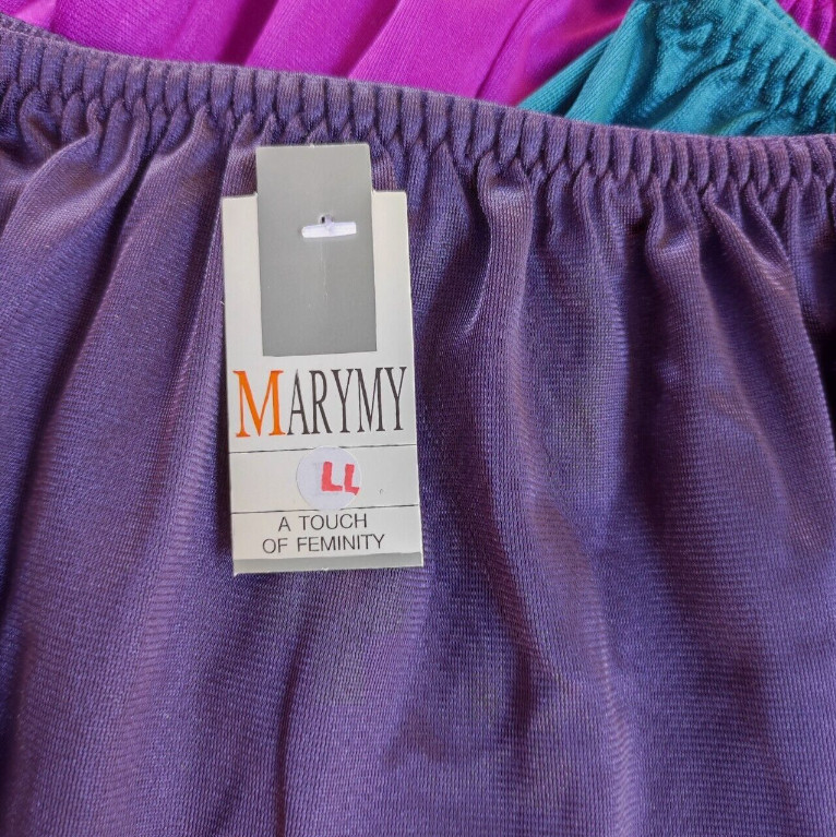 Granny Panties Underwear Nylon Silky Soft Brief Panty Size Plus Waist -48 ” x12