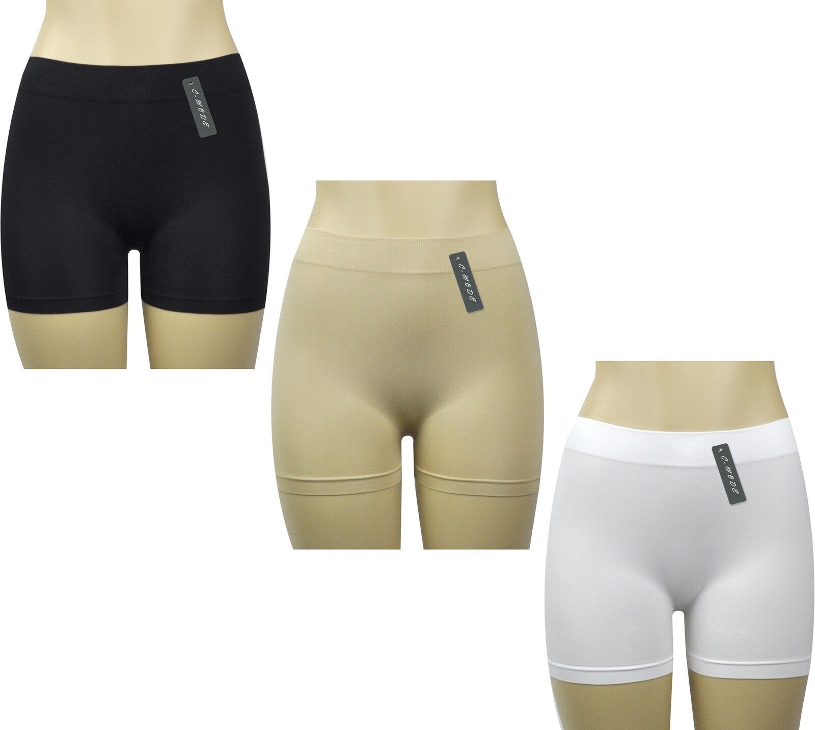 Women’s Seamless Boyshorts Underwear Panties Underskirt Shorts (Value Pack of 4)