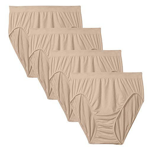 1 BALI Comfort Revolution Nude 303J Seamless Stretch HI-CUT 8/9 14 16 18 1X/2X