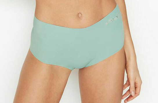 XL Sage Dust Green NO SHOW Edge Victorias Secret High Waist Midi Brief Pantie