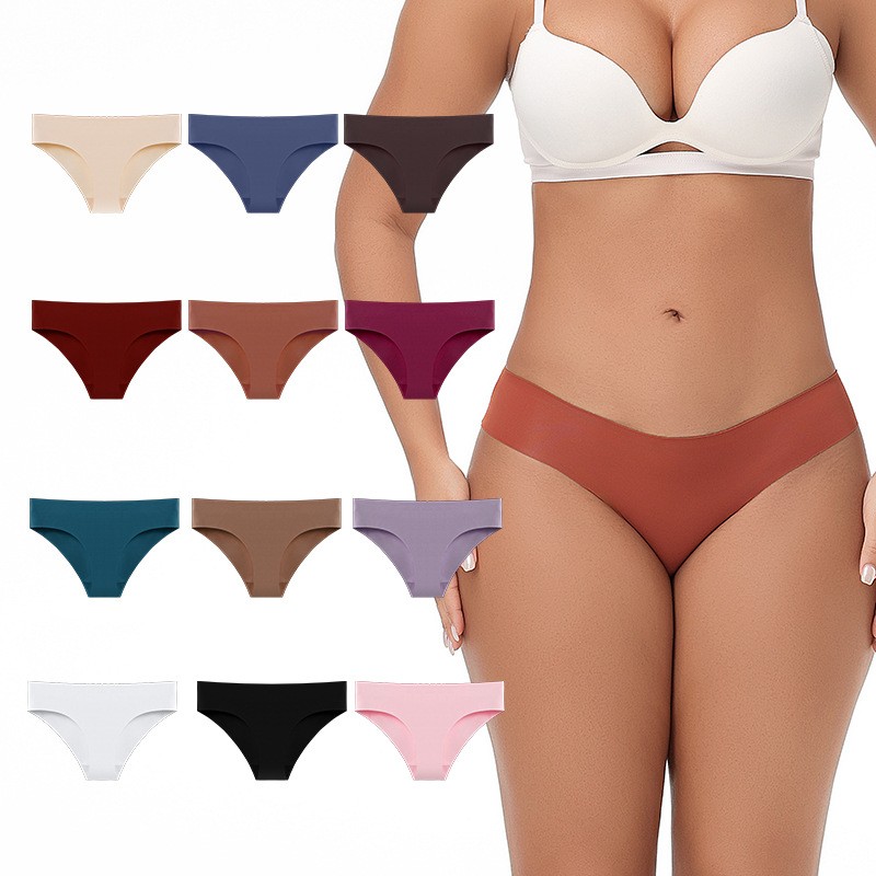 6 Pack Lot Sexy Womens Seamless Panties Briefs Bikinis Ladies Underwear Lingerie
