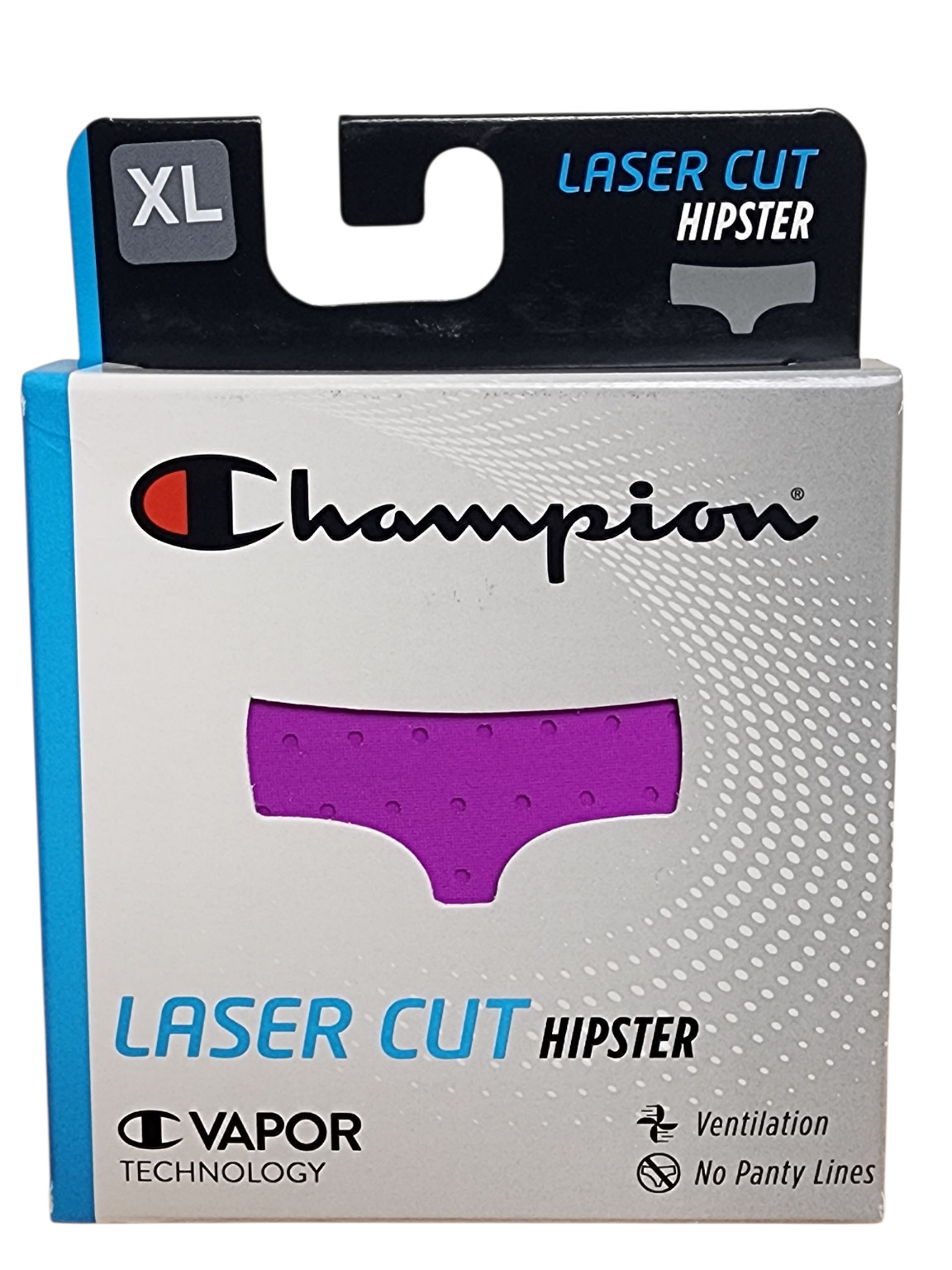 Champion Panties Women’s Purple XL Laser Cut Hipster Cotton Liner