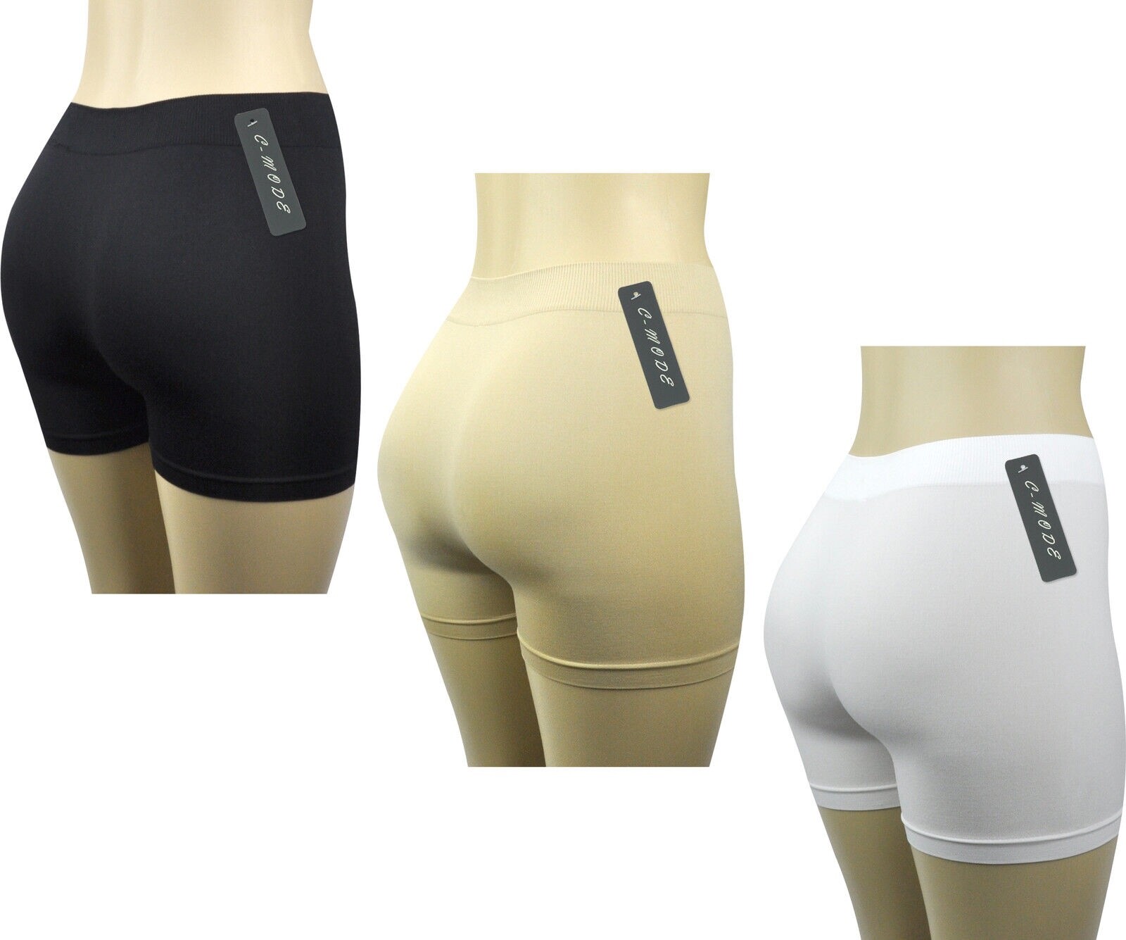 Women’s Seamless Boyshorts Underwear Panties Underskirt Shorts (Value Pack of 4)