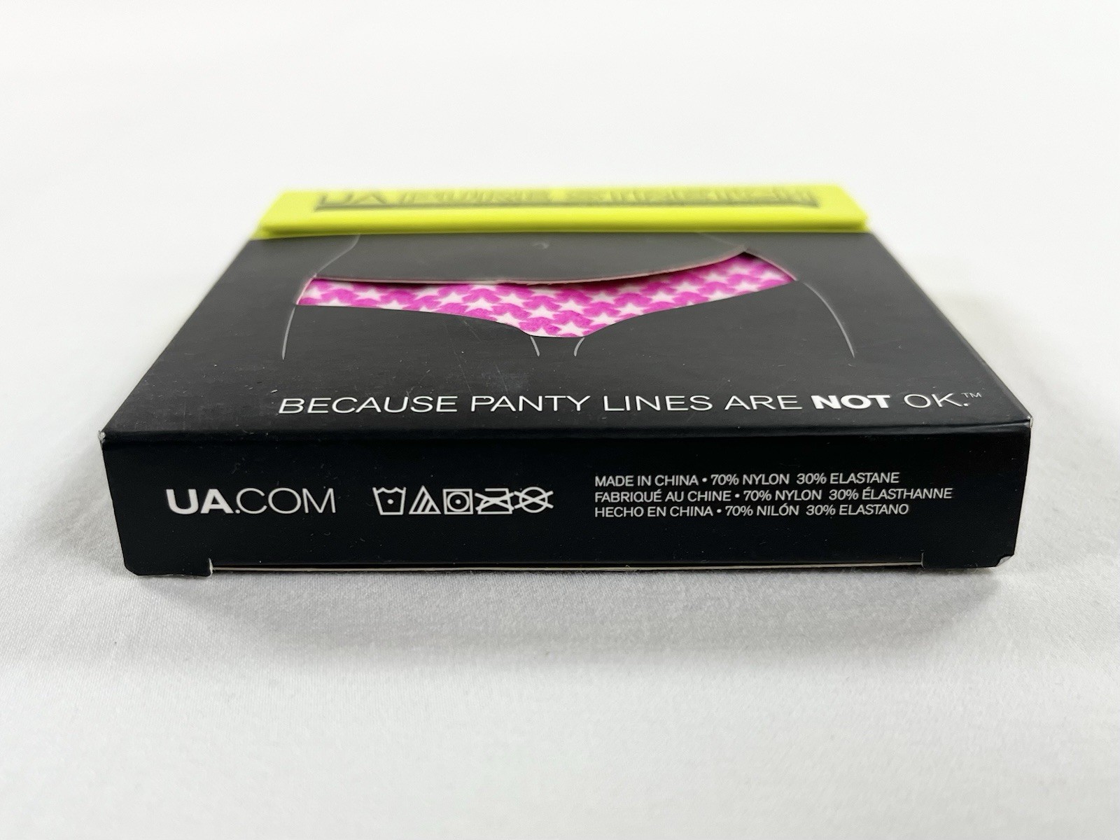 Under Armour Pure Stretch Cheeky Underwear Pink Star No Show Panties NWT OS