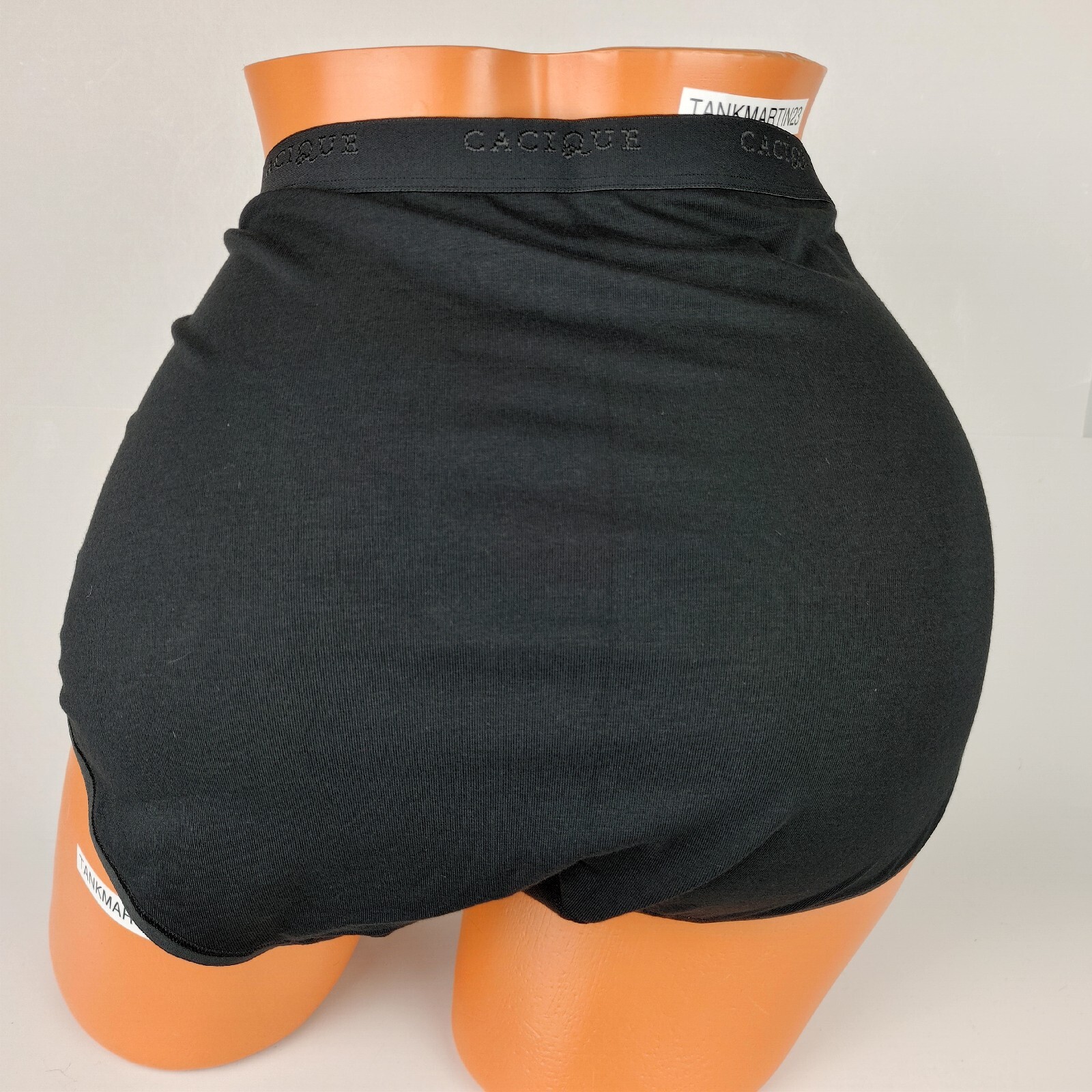 NWT LANE BRYANT CACIQUE PLUS 22/24 COTTON FULL BRIEF PANTY SOLID BLACK