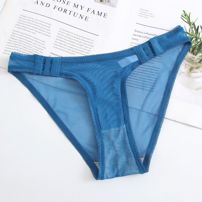6PCS/LOT Sexy Womens Sheer Panties Briefs Bikinis Underwear Cheeky Lingeries