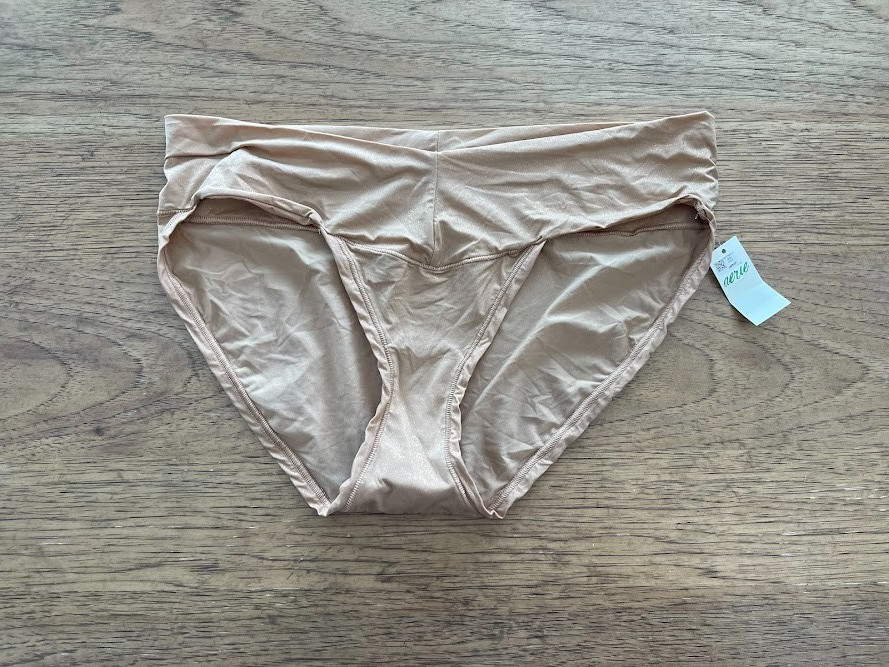 Aerie Gold Sparkle LARGE SMOOTHEZ Mid Waist Boybrief Underwear Panty NWT